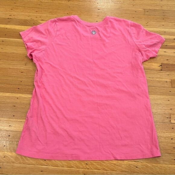 Life is Good This is My Happy Place pink short sleeve tee shirt - Picture 3 of 4